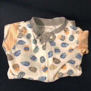 Burt’s Bees Baby spring/Easter pajama zip onesie